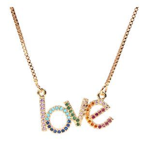 ✅NEW! Love Rainbow Zirconia Necklace 2021